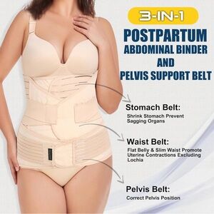 Postpartum belly belt. 3 in 1